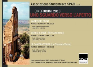 CINEFORUM ARCHITETTURA -UNO SGUARDO VERSO L'APERTO- presents: ZABRISKIE POINT sponsored by SPAZI! @ Sede di SPAZI | Mologno | Toscana | Italia