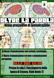 OLTRE LA PAROLA - Nuove prospettive di comunicazione: GRAFOLOGIA E COMUNICAZIONE NON VERBALE @ Sala "E.Cacciaguerra" - Banca di Cesena | Cesena | Emilia-Romagna | Italia